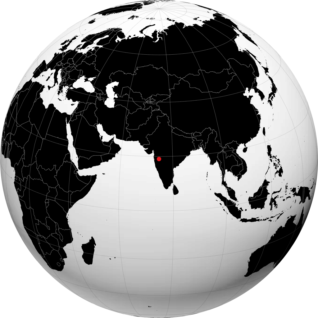 Ahmednagar sul globo