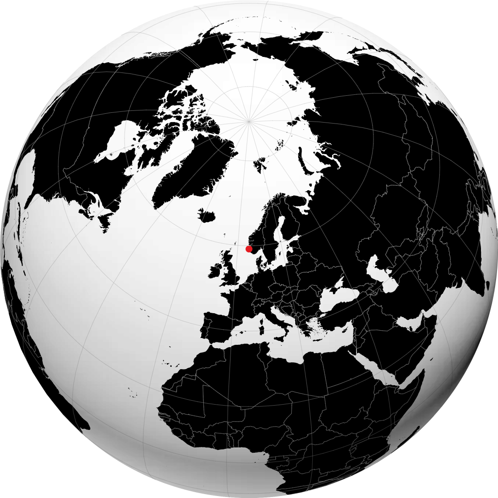 Åkrehamn sul globo