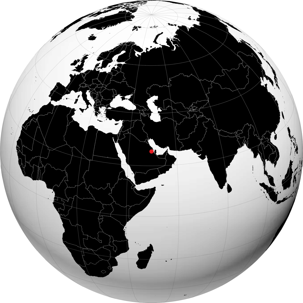 Al Hufuf sul globo