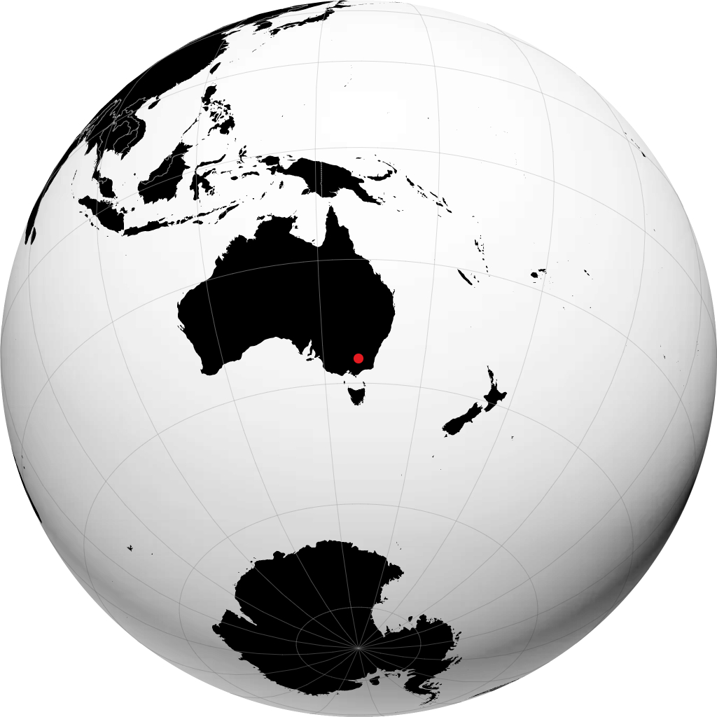 Albury sul globo
