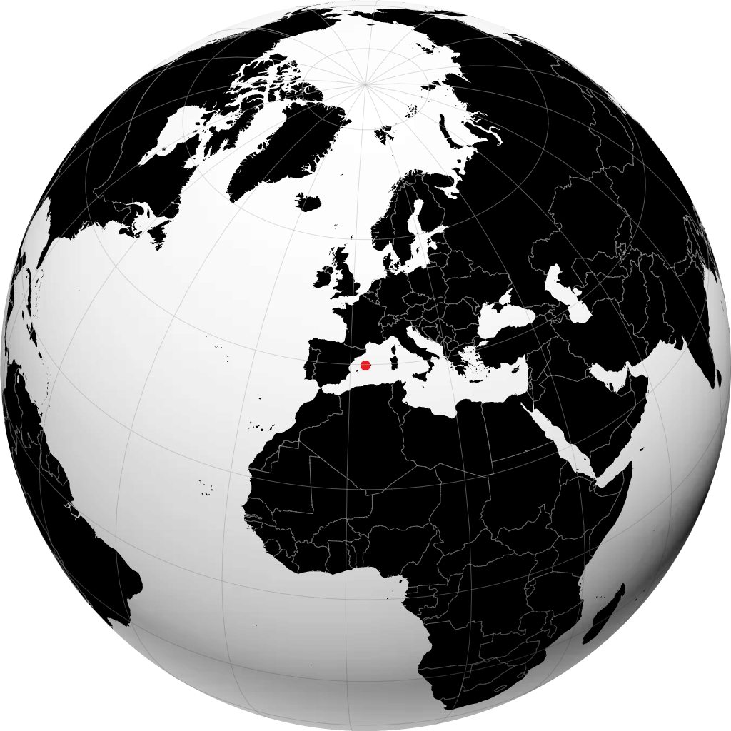 Alcúdia sul globo