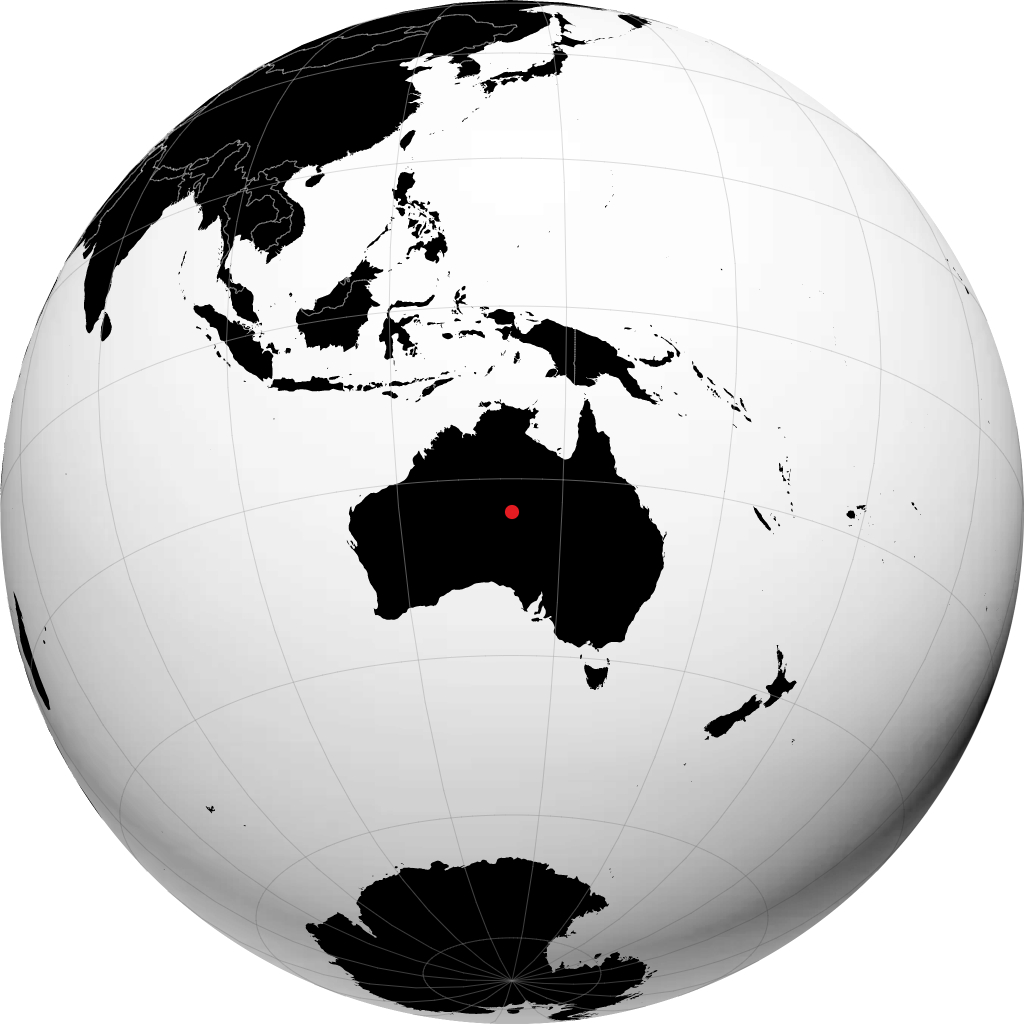 Alice Springs sul globo