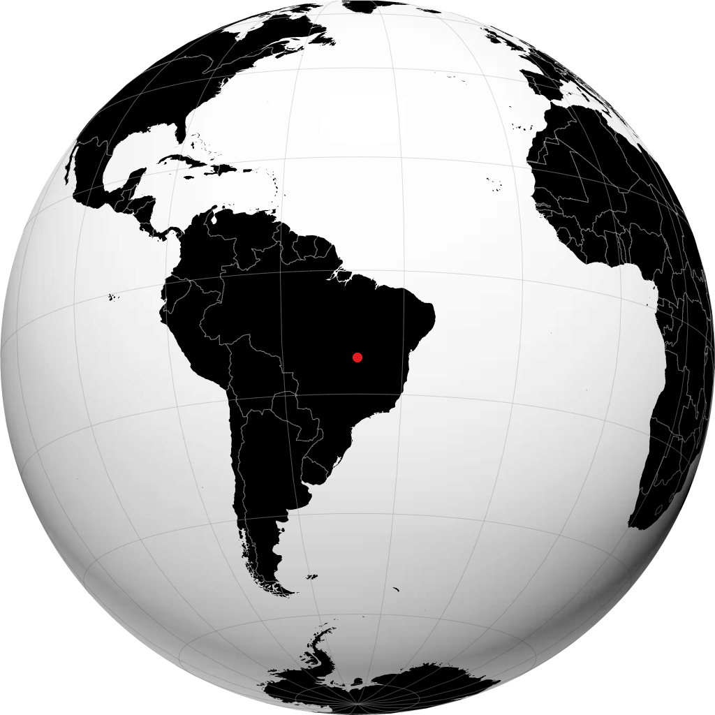 Alto Paraíso de Goiás sul globo