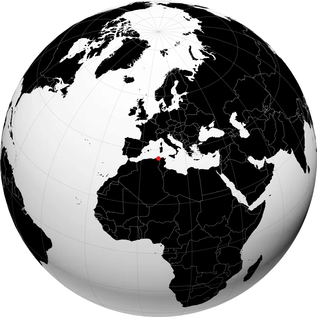 Annaba sul globo