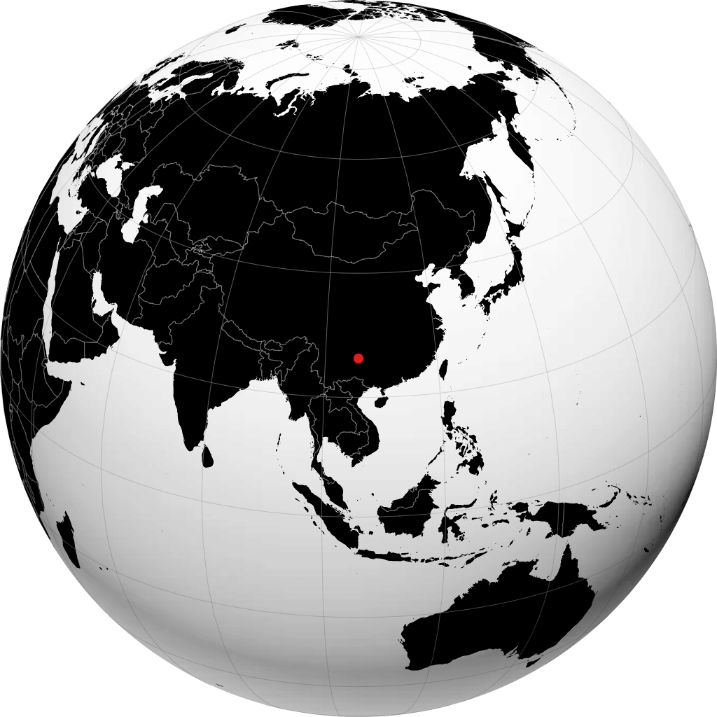 Anshun sul globo