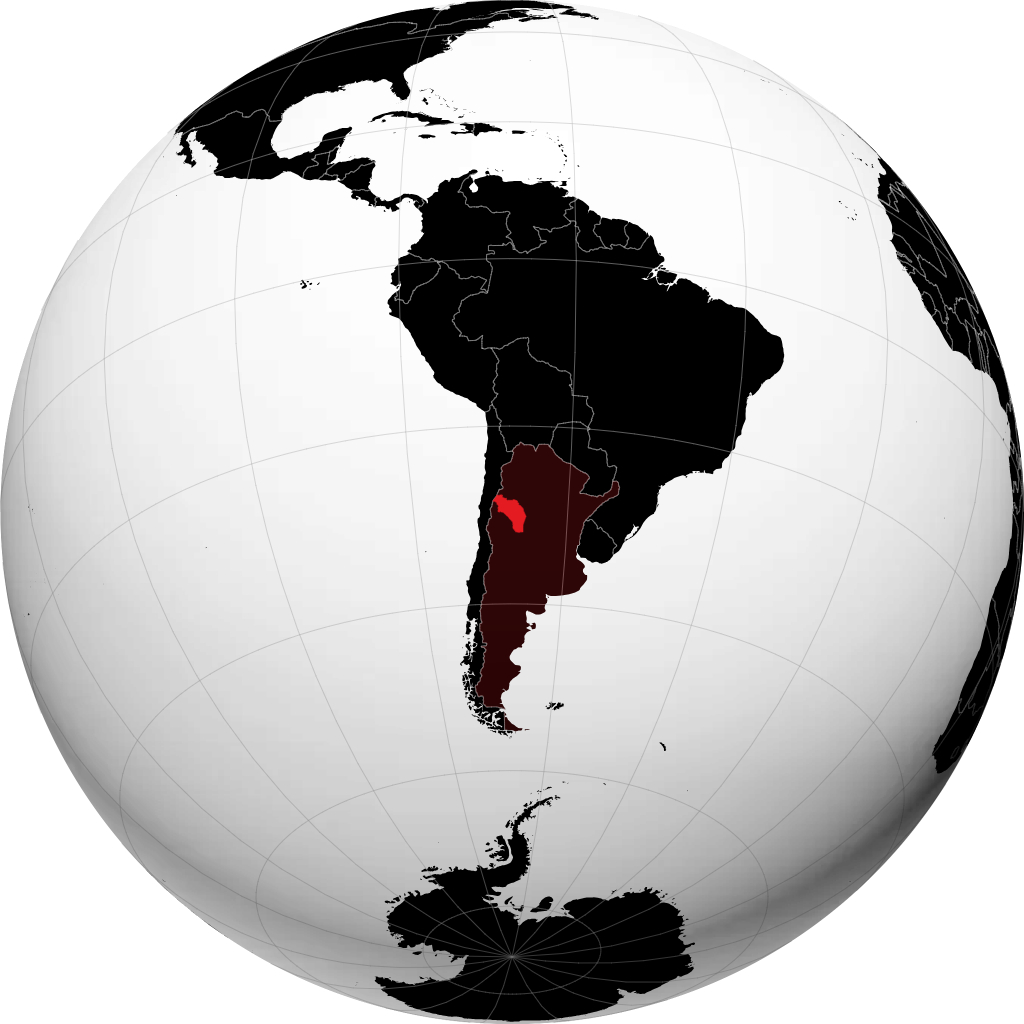 Provincia di La Rioja sul globo