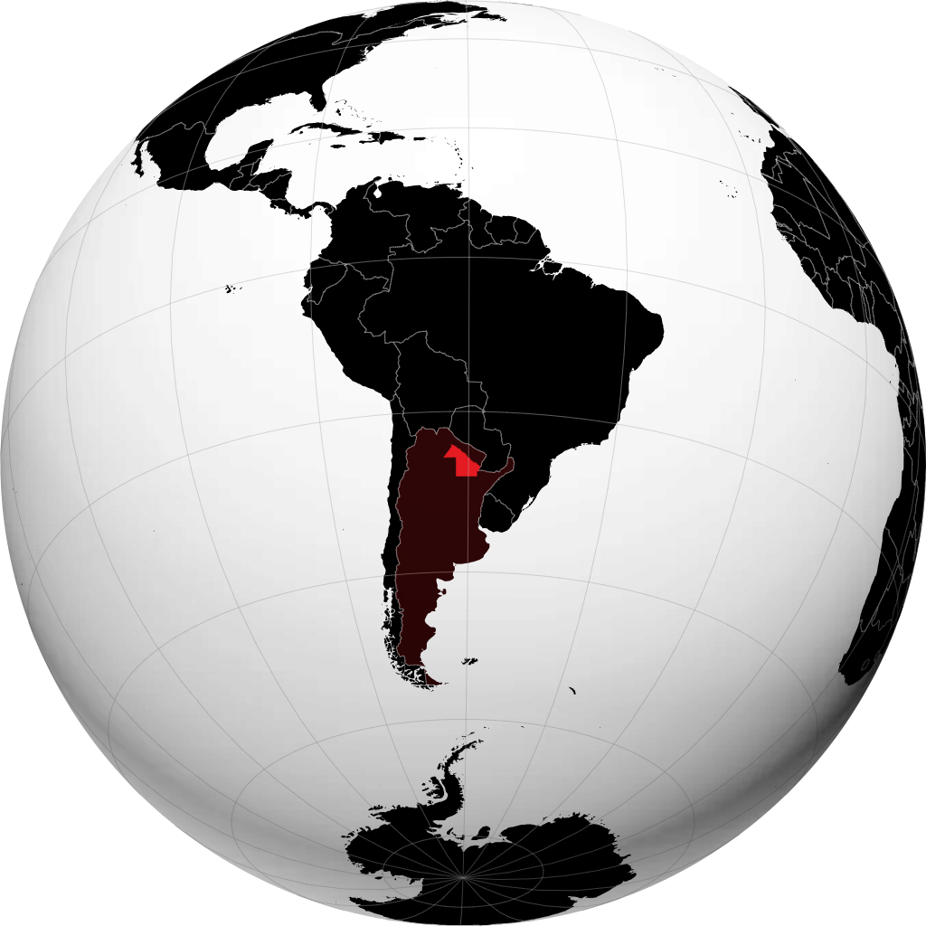 Provincia del Chaco sul globo