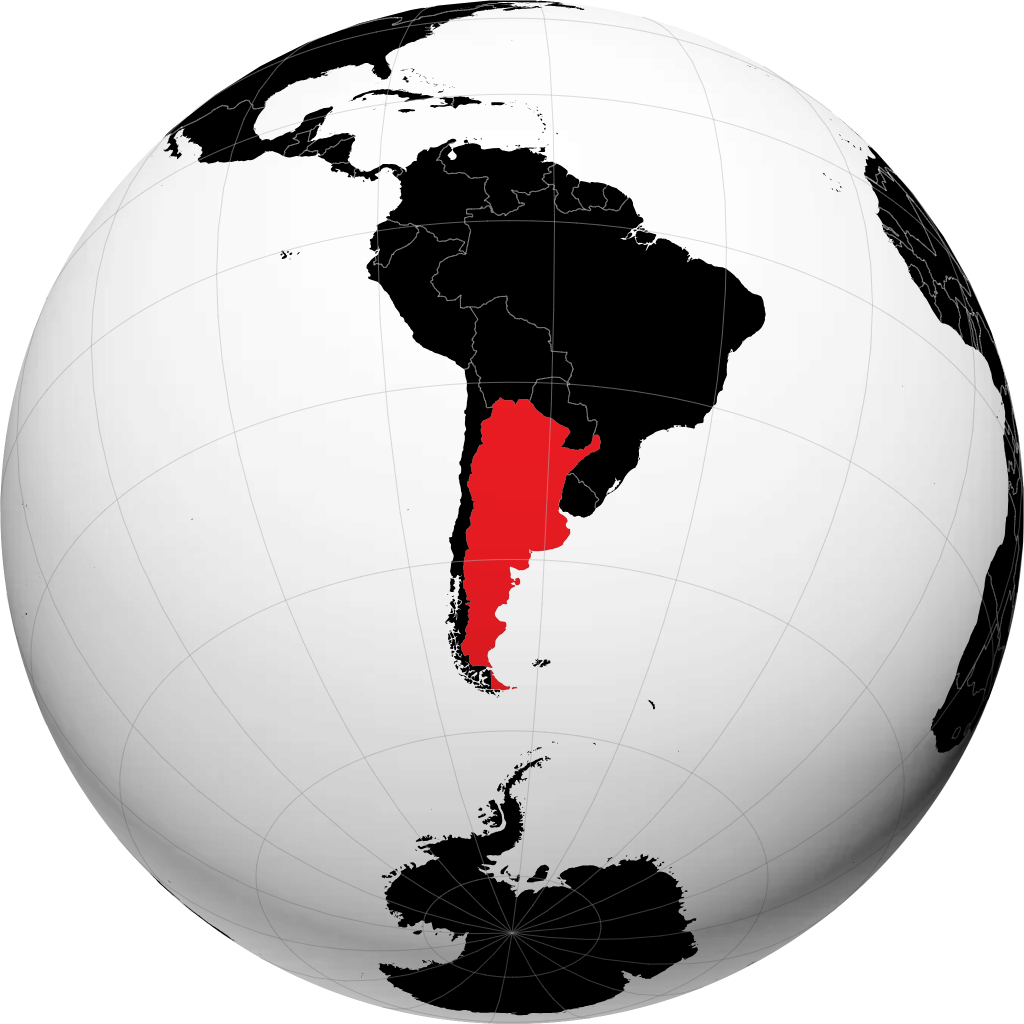 Argentina sul globo