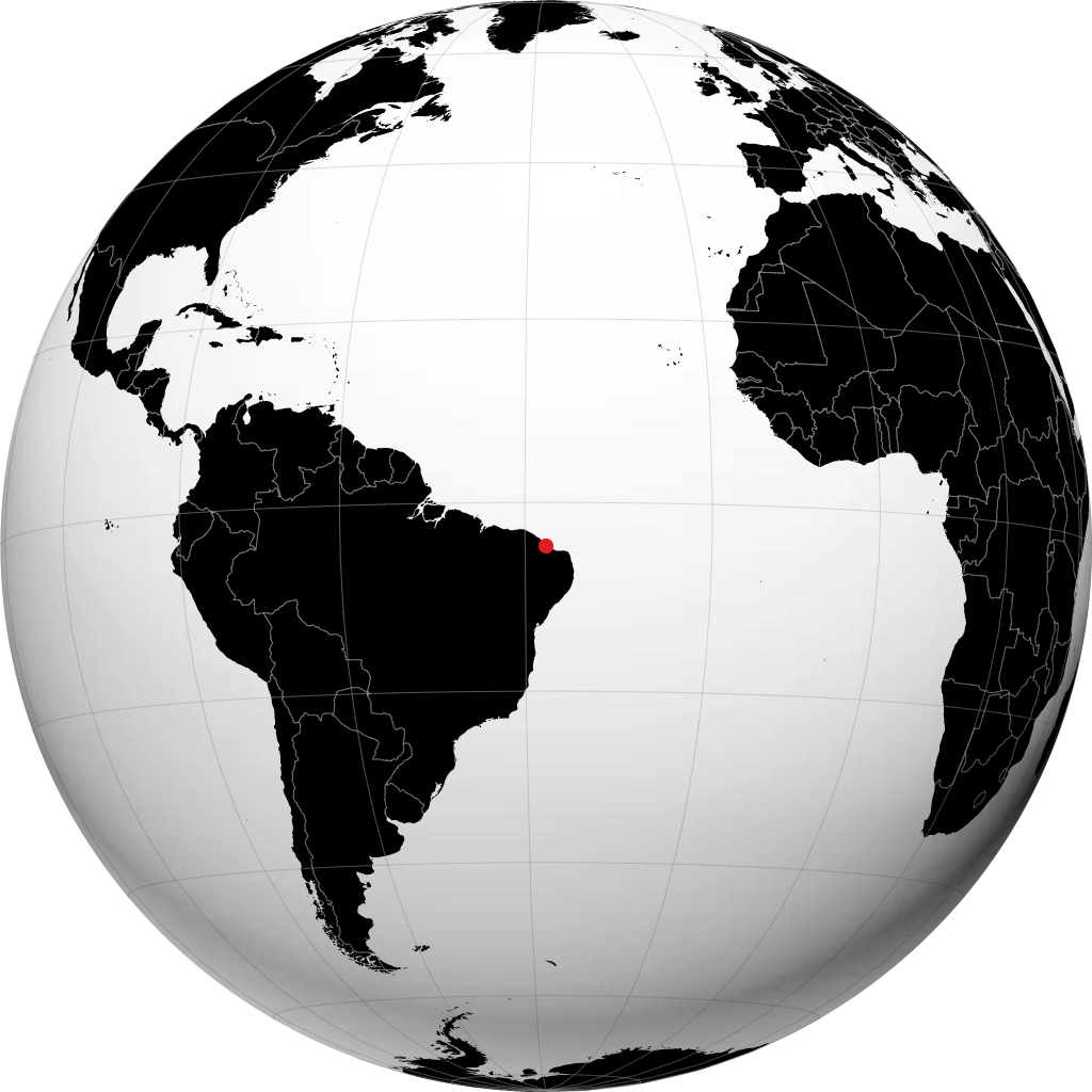 Aracati sul globo