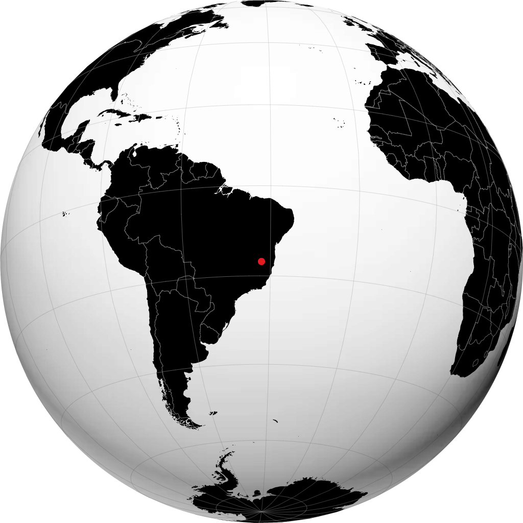 Araçuaí sul globo