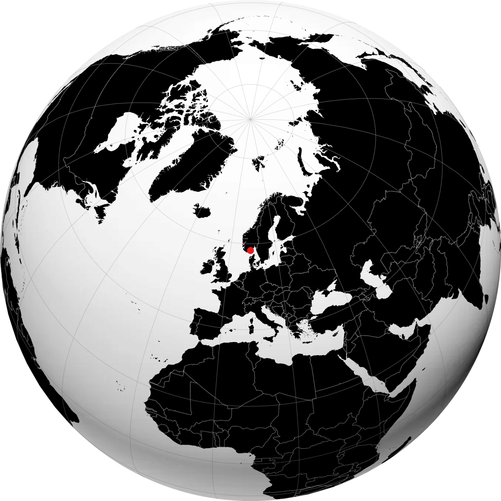 Arendal sul globo