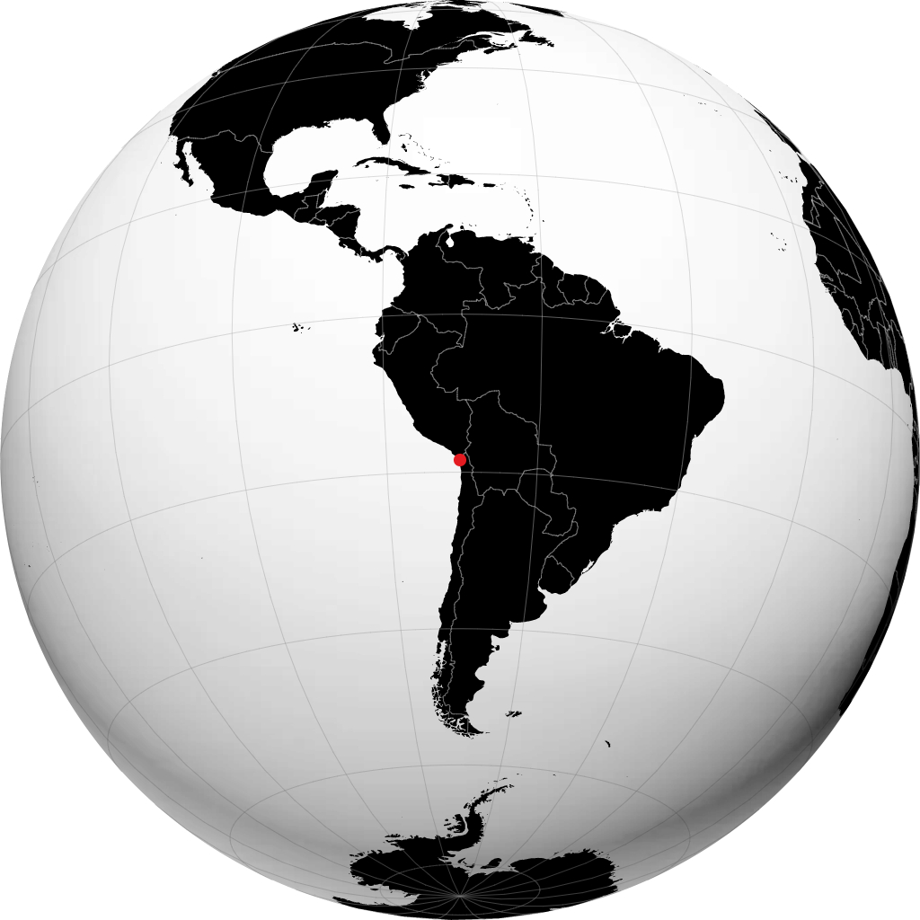Arica sul globo