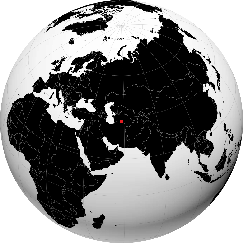 Ashgabat sul globo