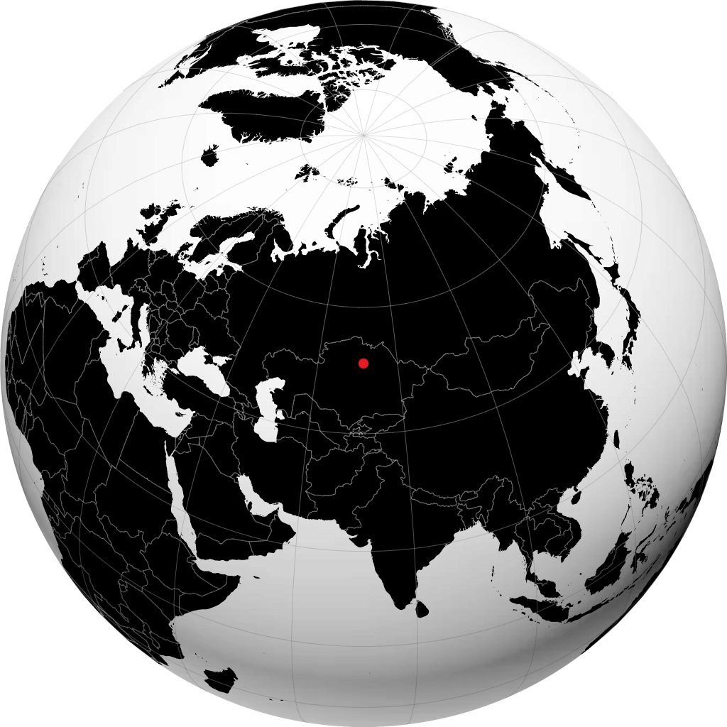 Astana sul globo