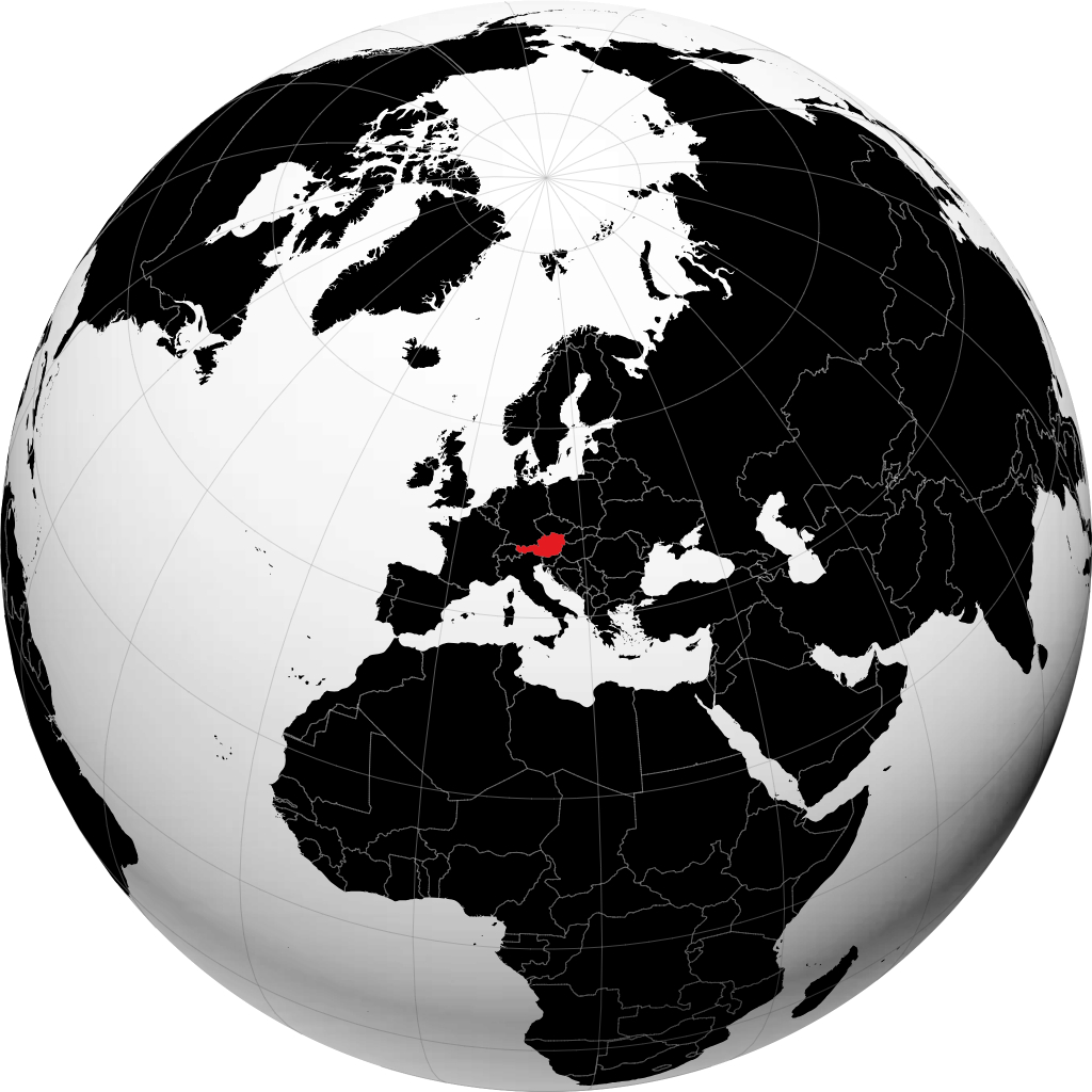 Austria sul globo