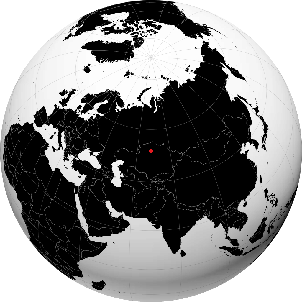 Atbasar sul globo