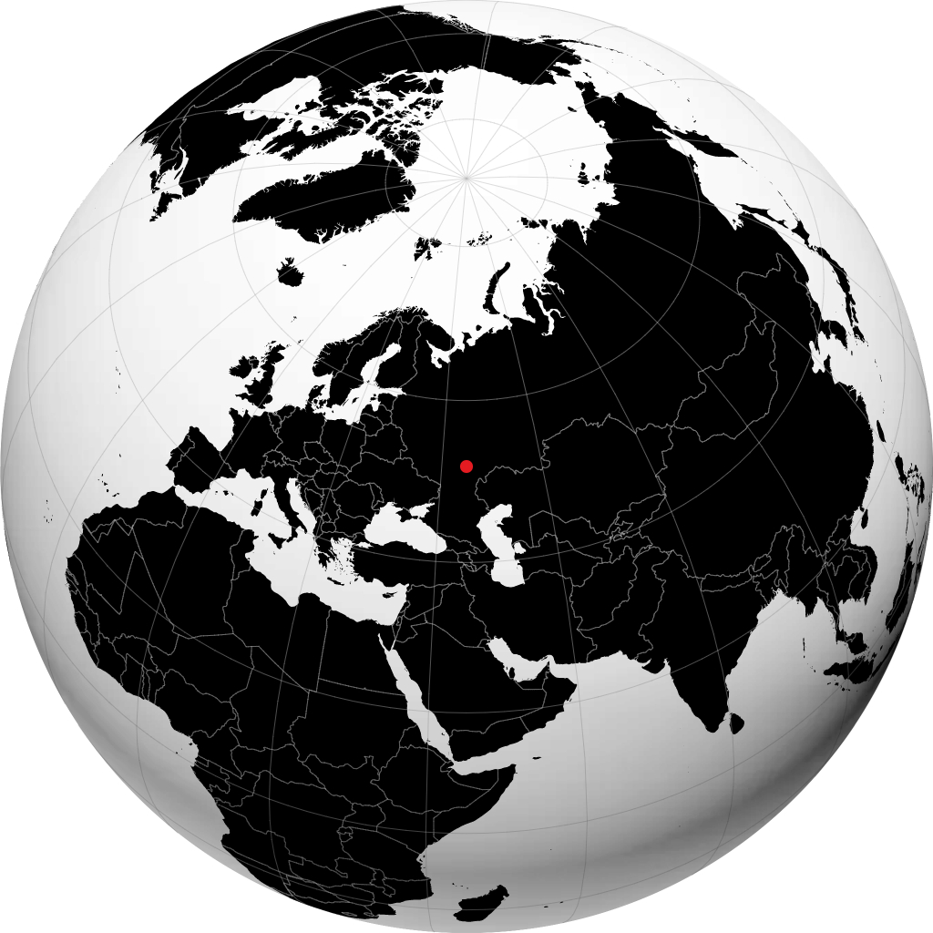 Atkarsk sul globo