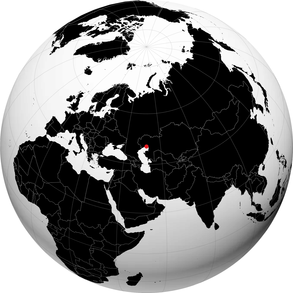 Atyrau sul globo
