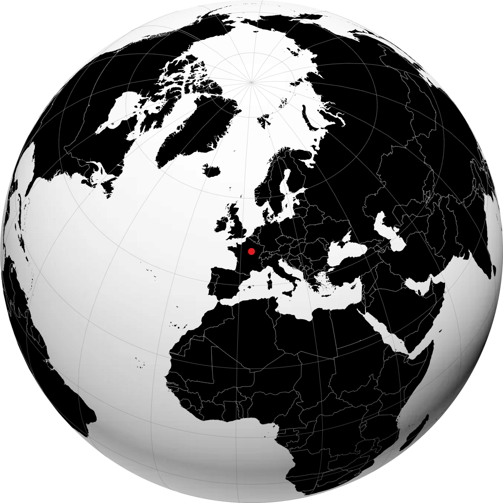 Auxerre sul globo