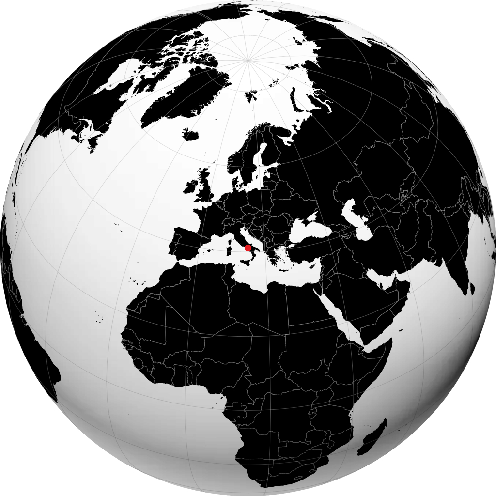 Avellino sul globo