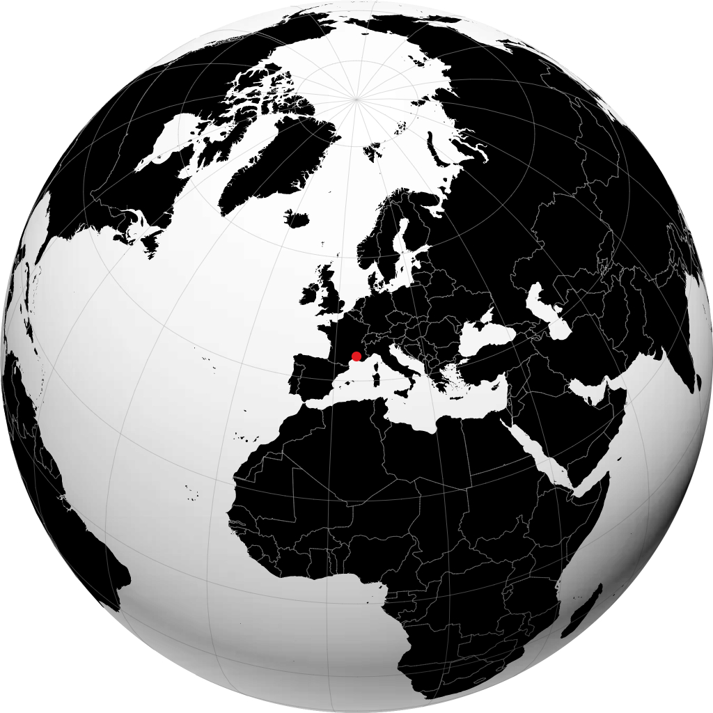 Avignon sul globo