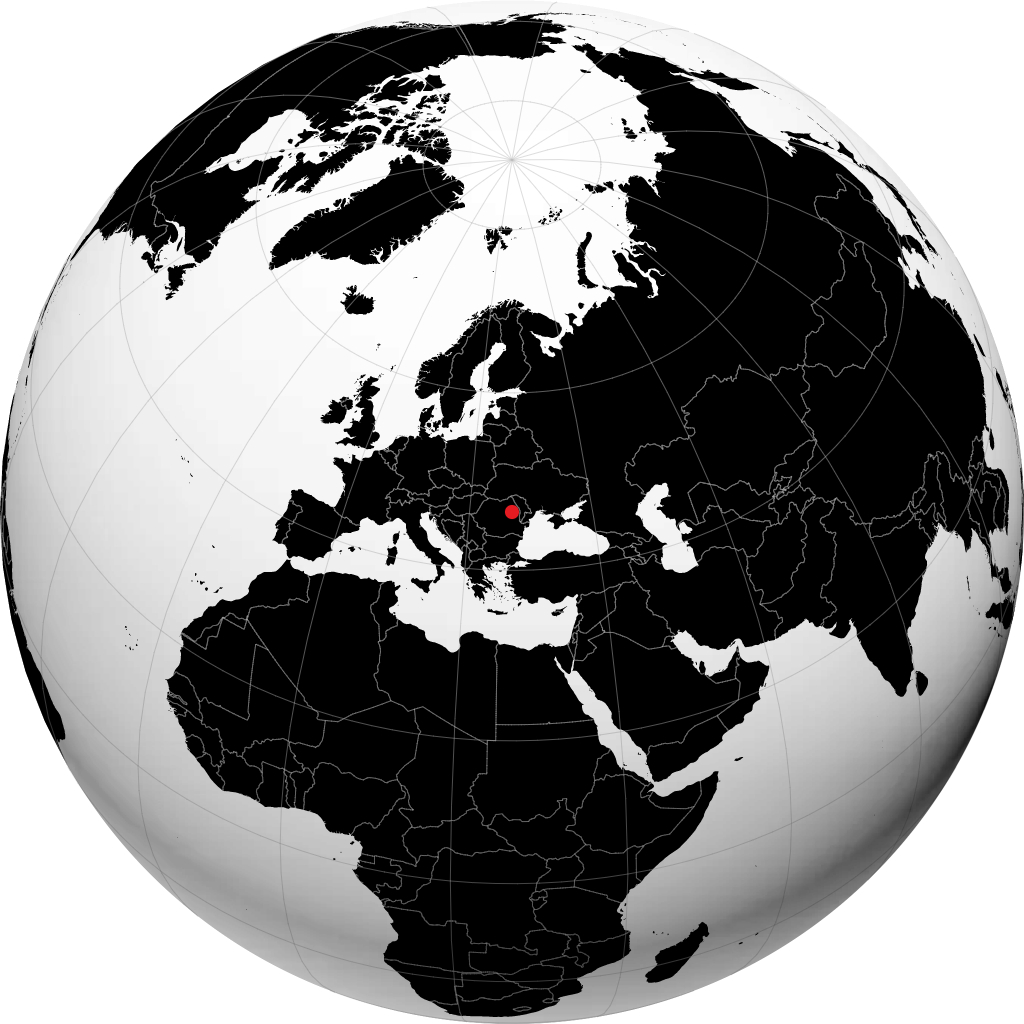 Bacău sul globo