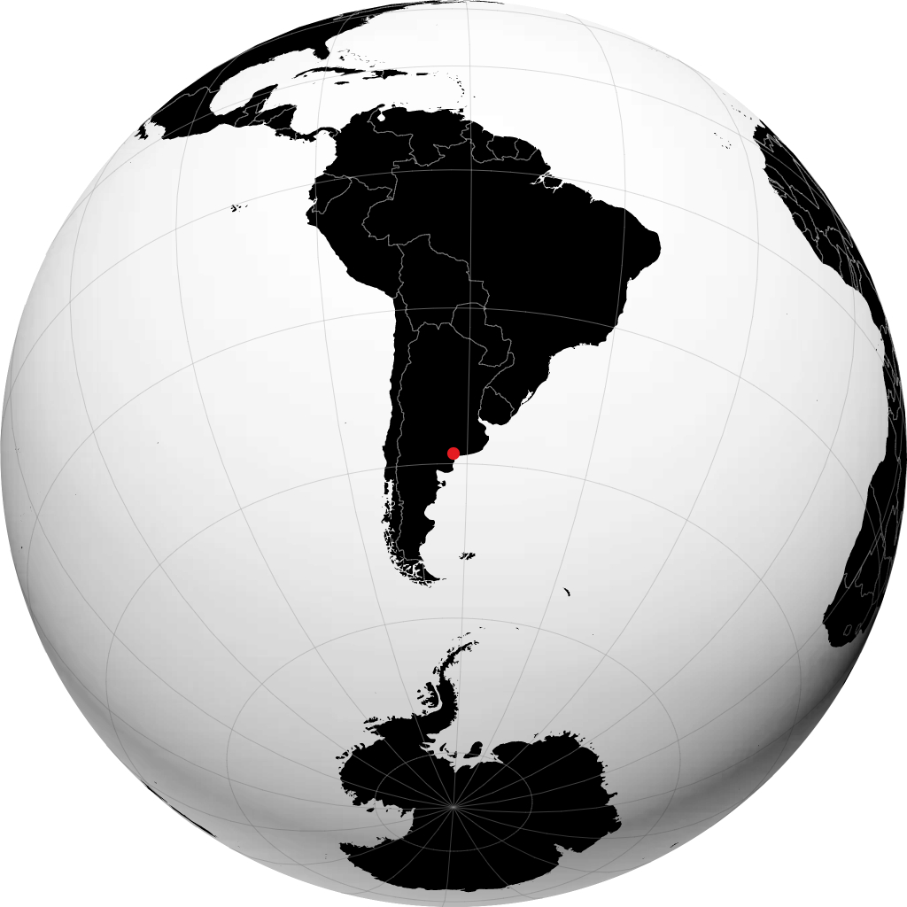 Bahía Blanca sul globo