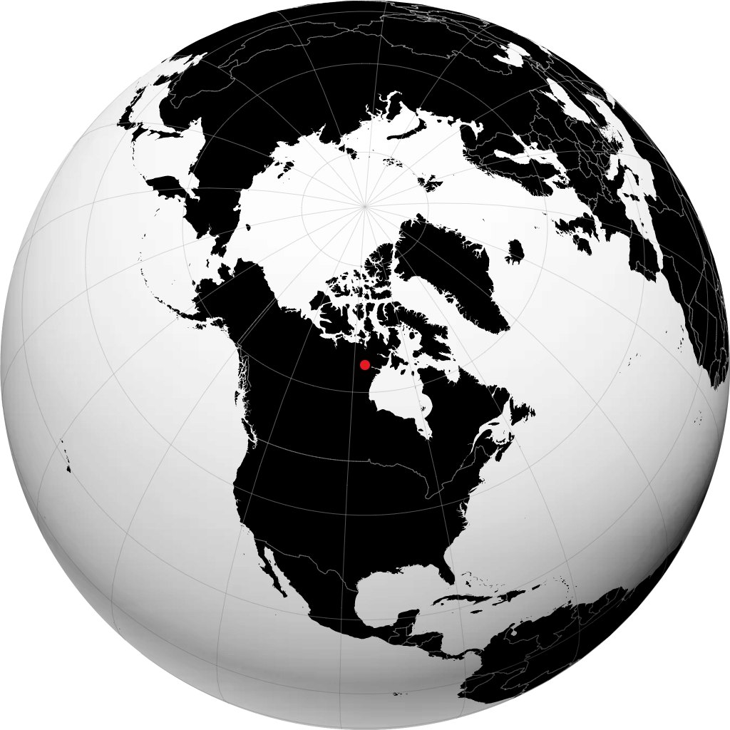 Baker Lake sul globo