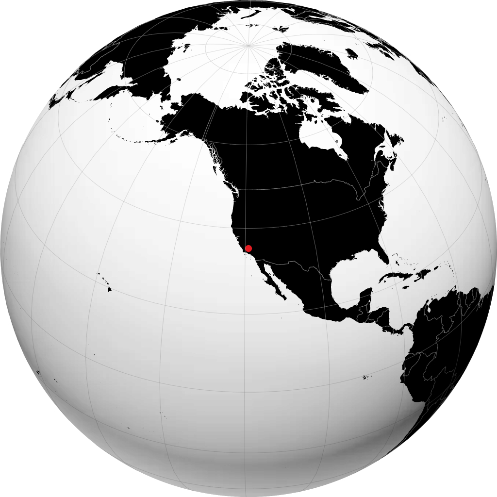 Bakersfield sul globo