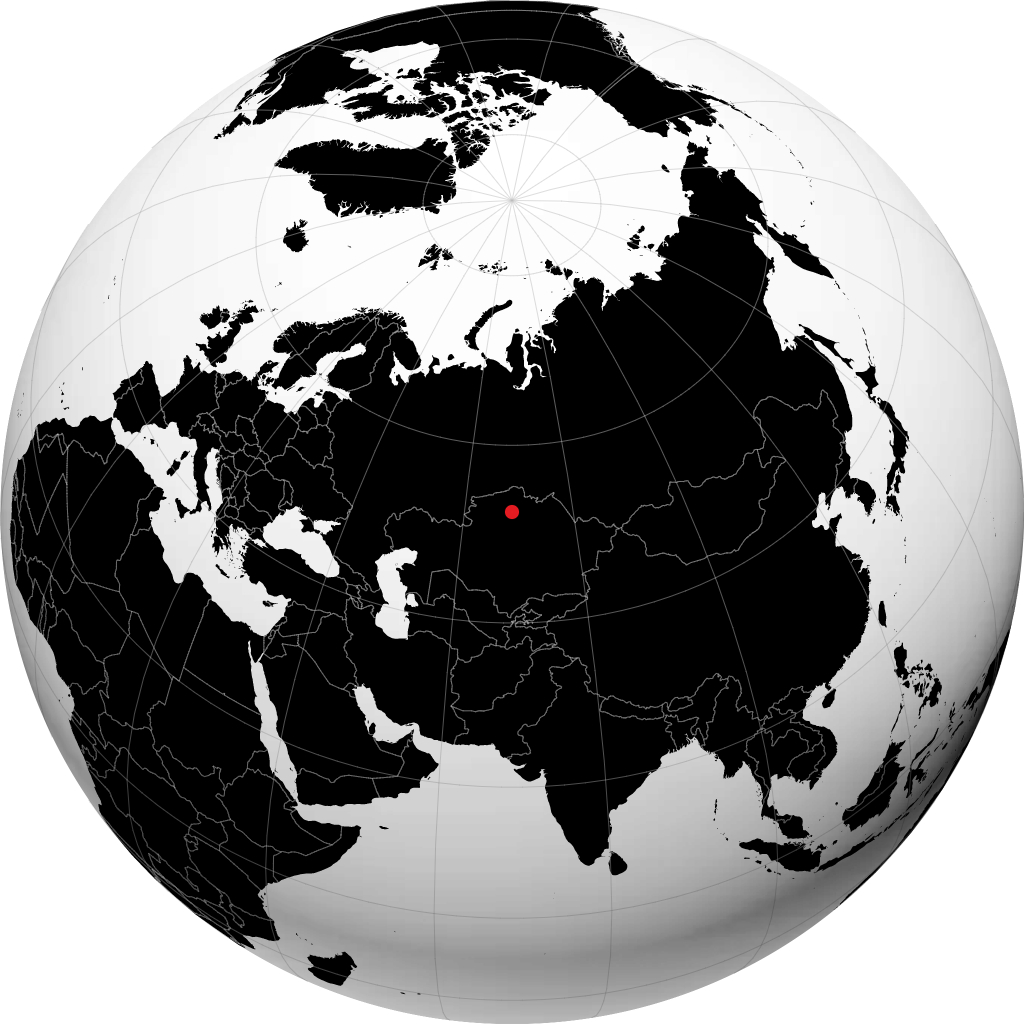 Balkashino sul globo