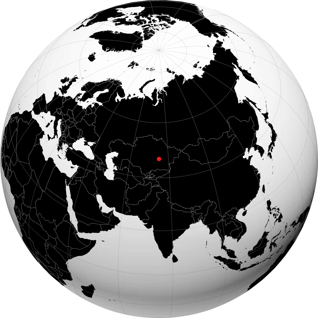 Balqash sul globo