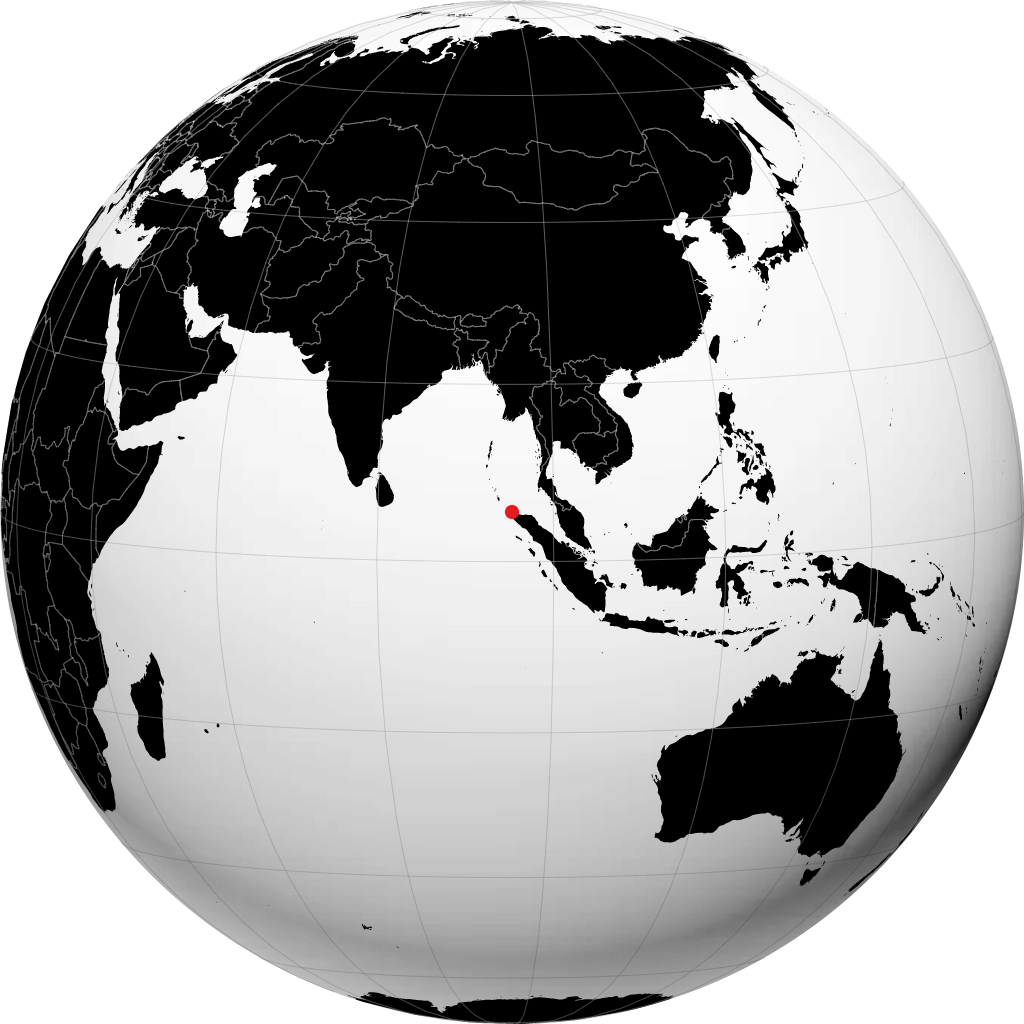Banda Aceh sul globo