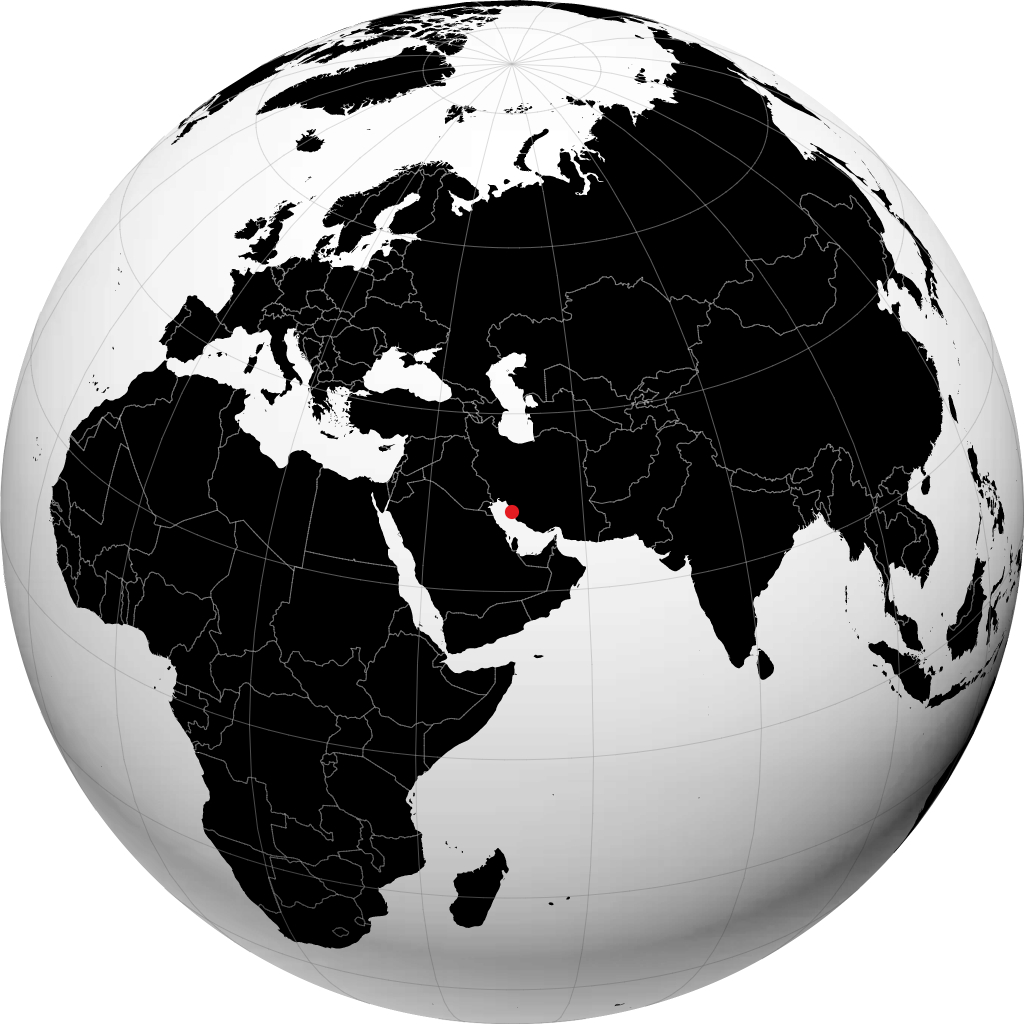 Bandar Bushehr sul globo