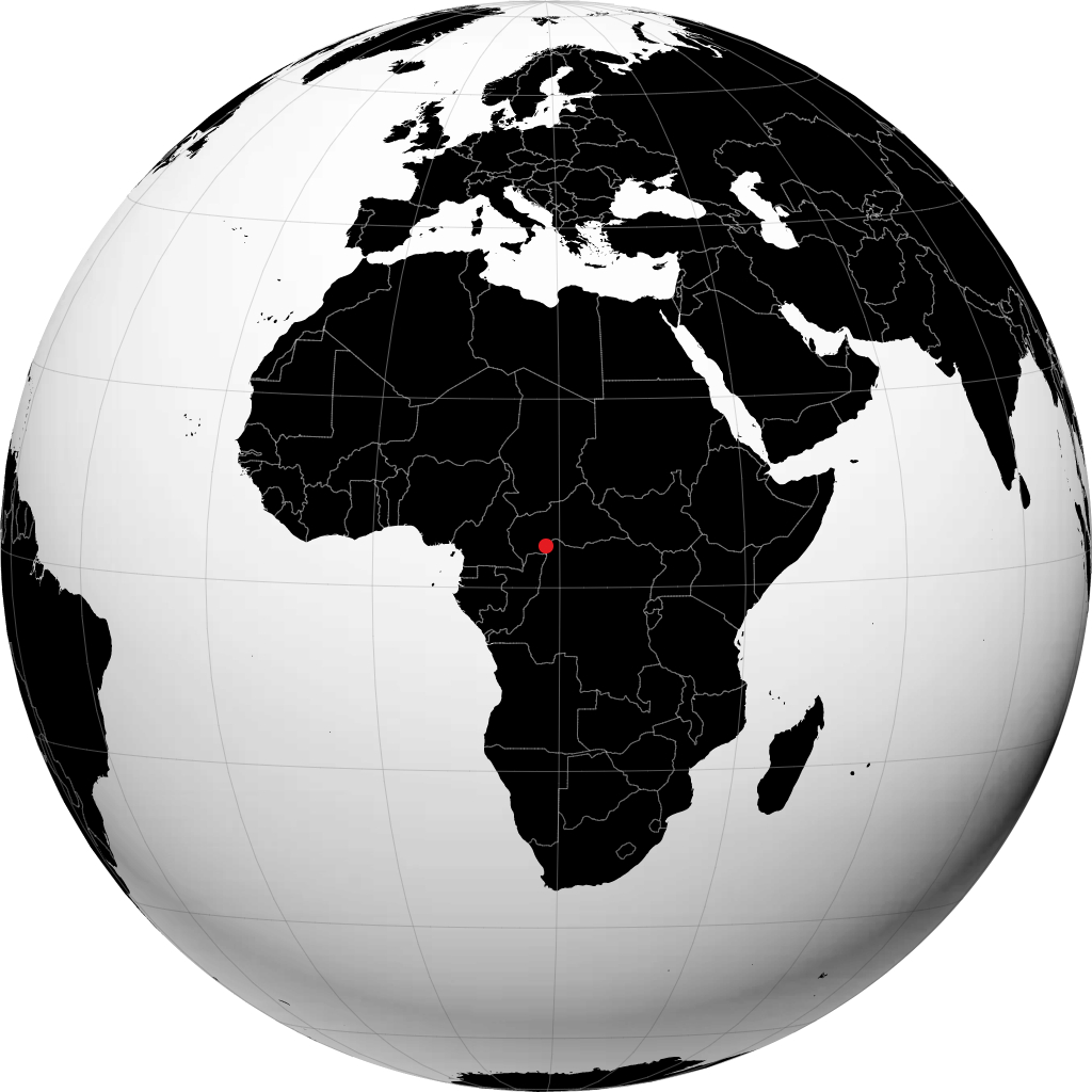 Bangui sul globo