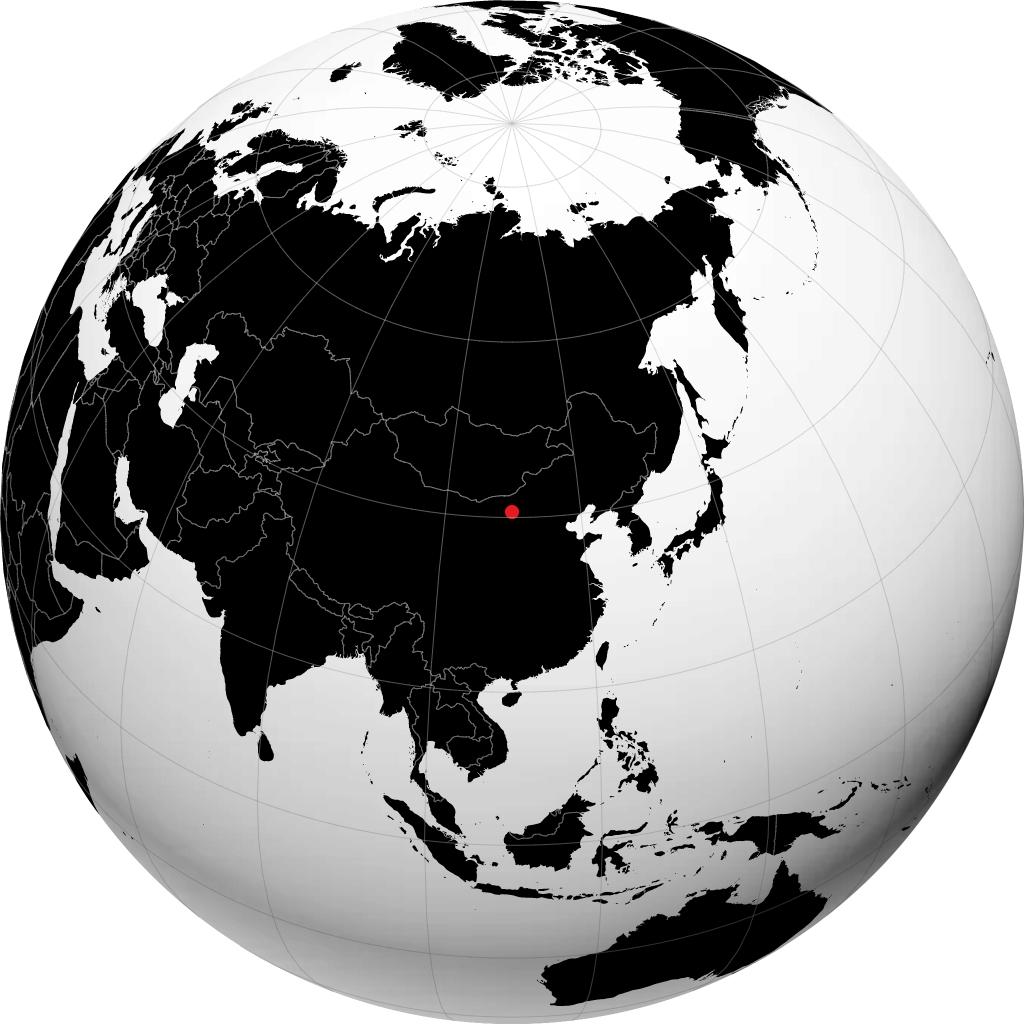Baotou sul globo