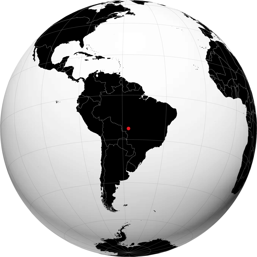 Barra do Bugres sul globo