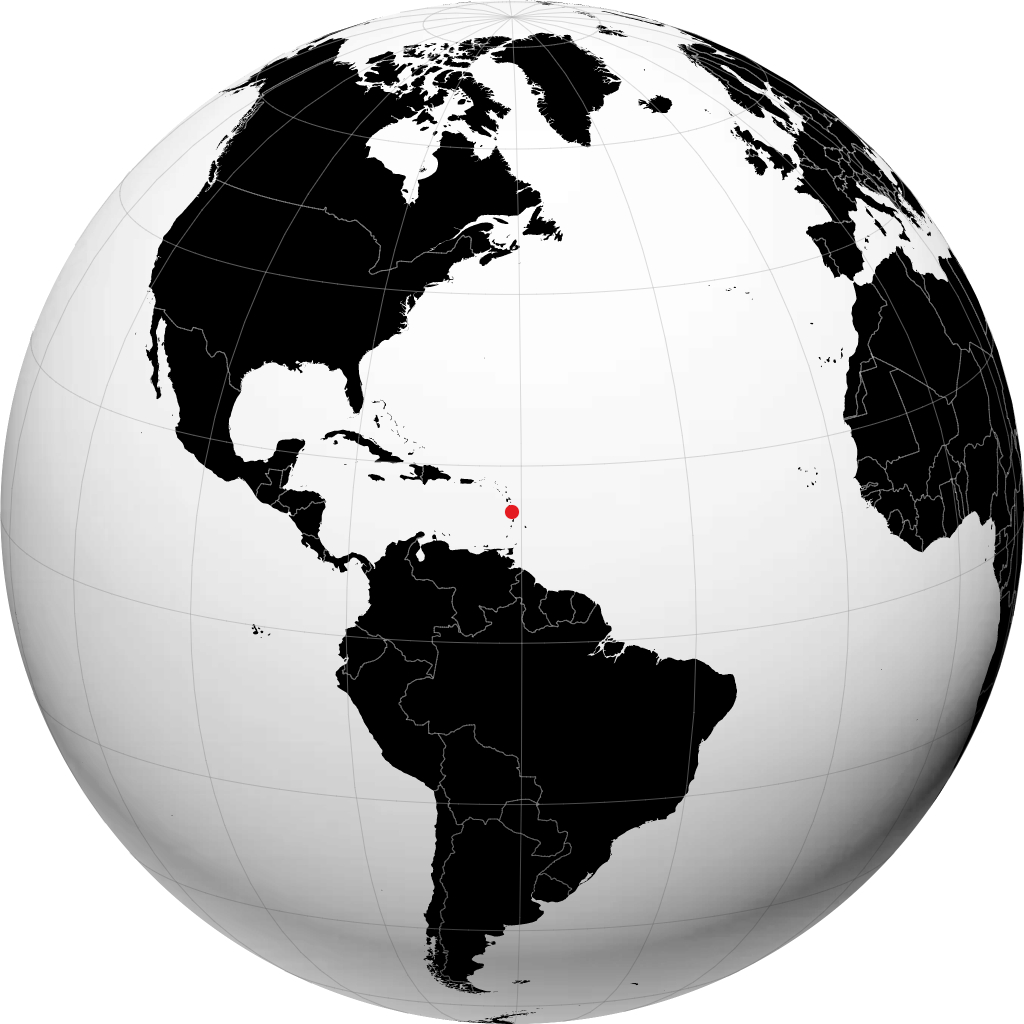 Basse-Pointe sul globo
