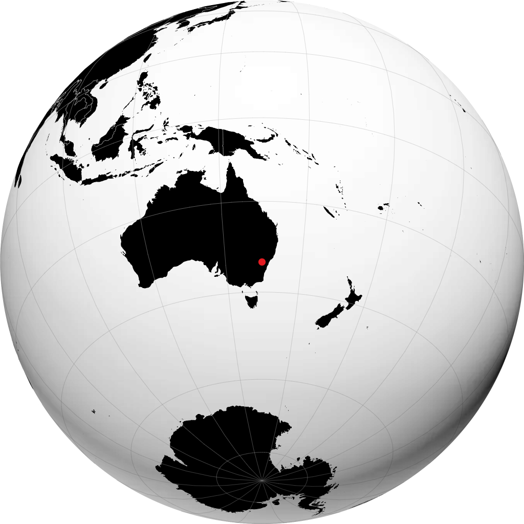 Bathurst sul globo