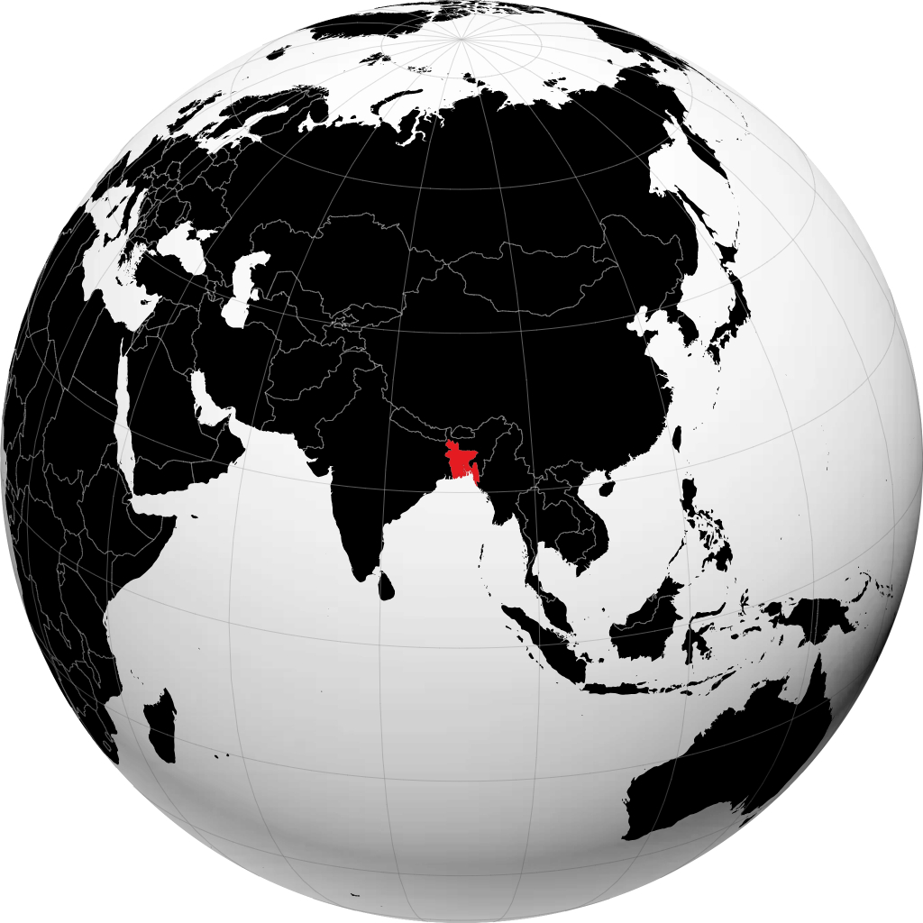 Bangladesh sul globo