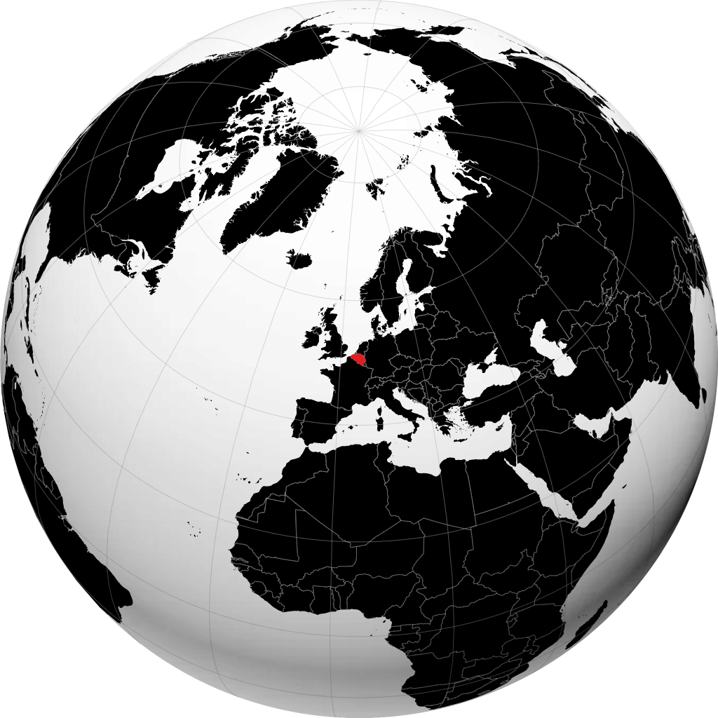 Belgio sul globo