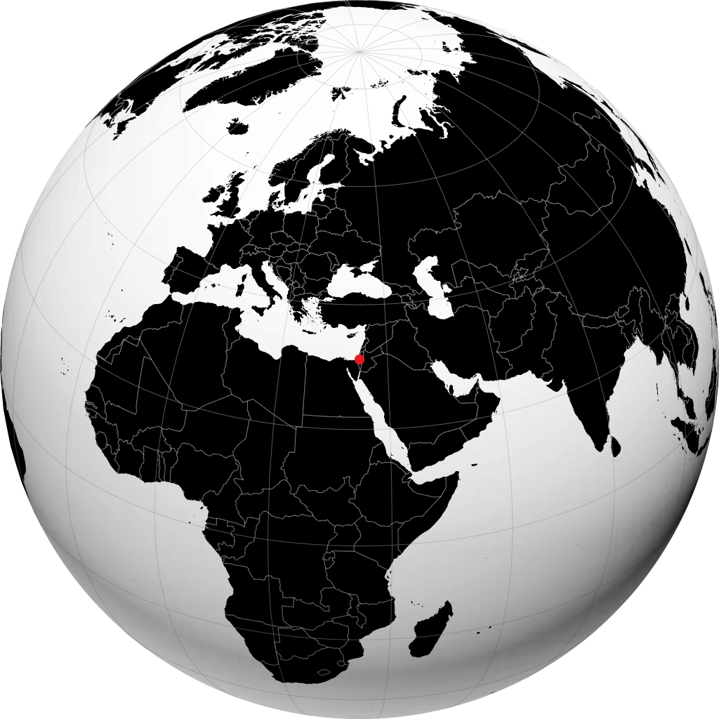 Beersheba sul globo