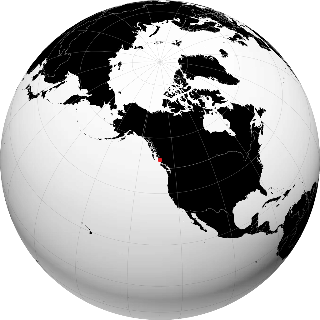 Bella Bella sul globo