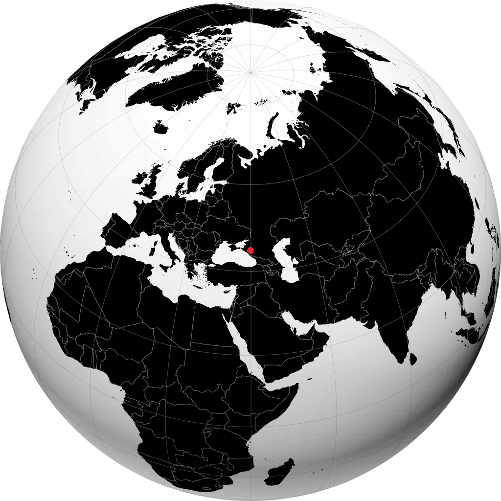 Belorechensk sul globo