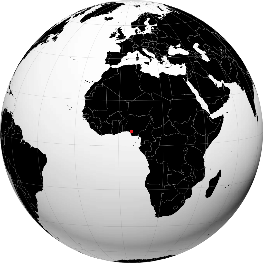 Benin City sul globo