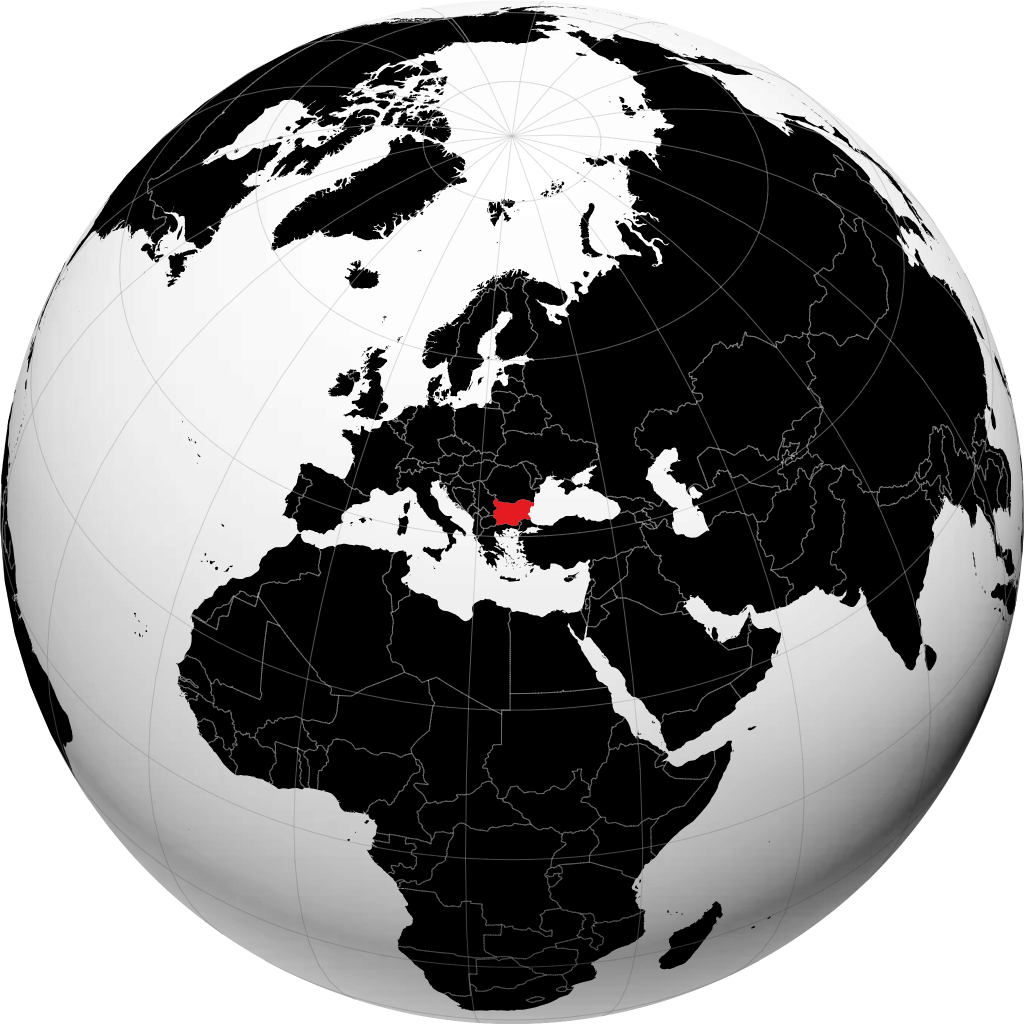 Bulgaria sul globo
