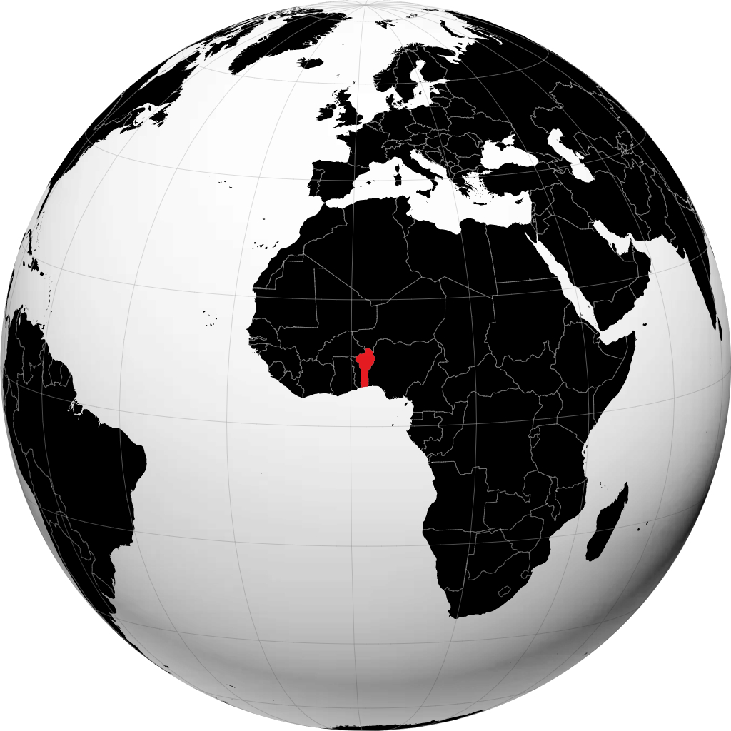 Benin sul globo