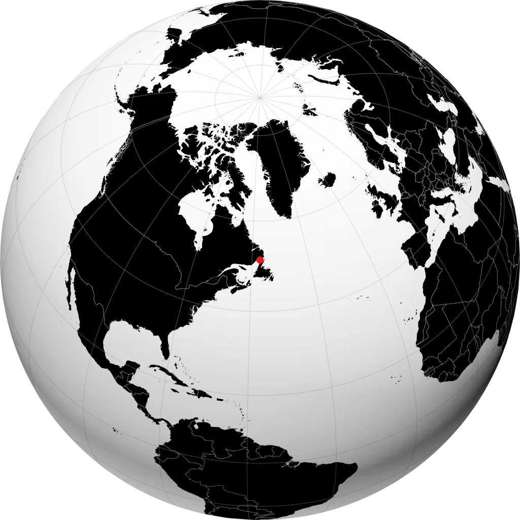 Blanc-Sablon sul globo