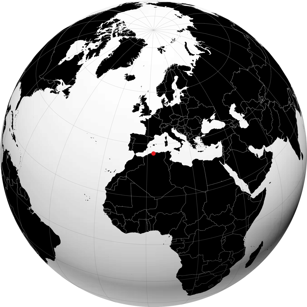 Blida sul globo