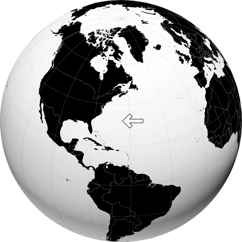 Bermuda sul globo