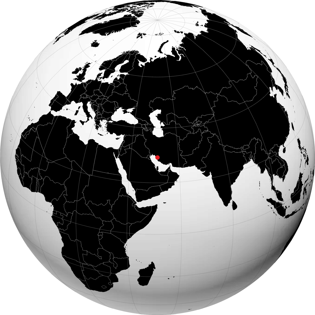 Borazjan sul globo
